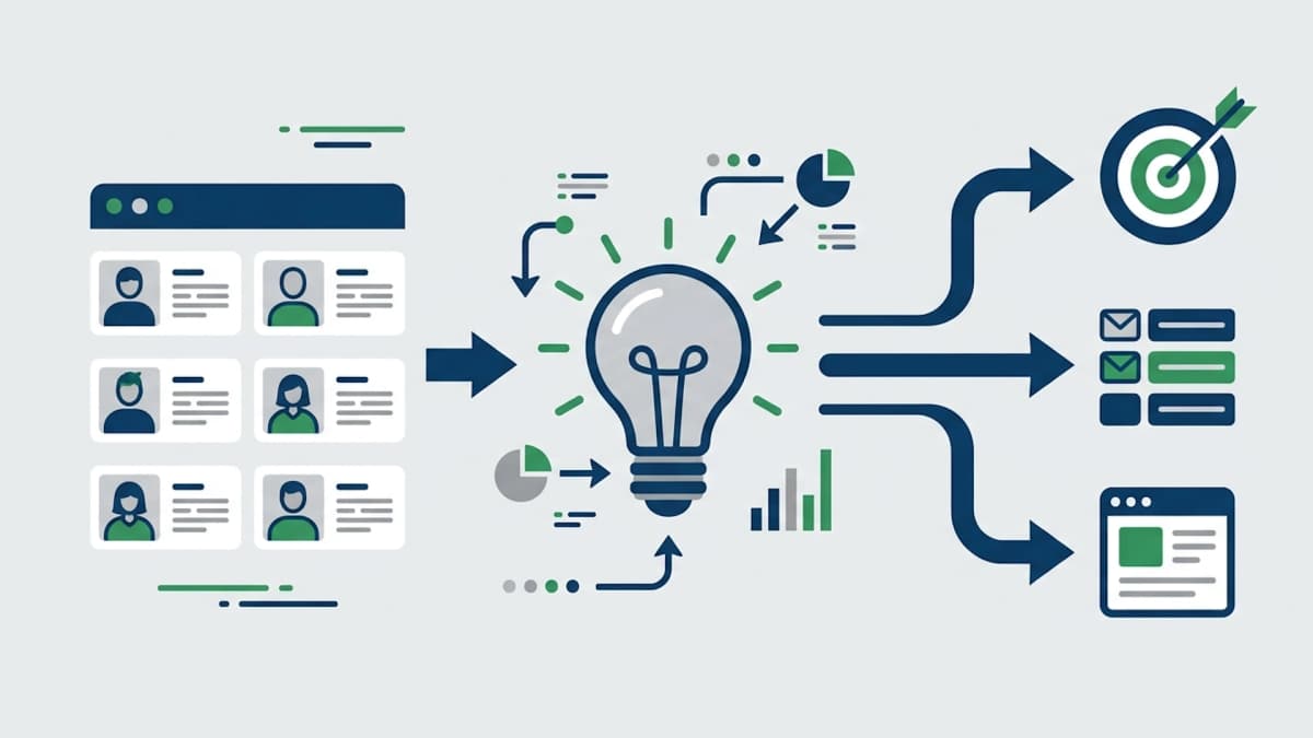 Sales team reviewing CRM notes to build an ideal customer profile