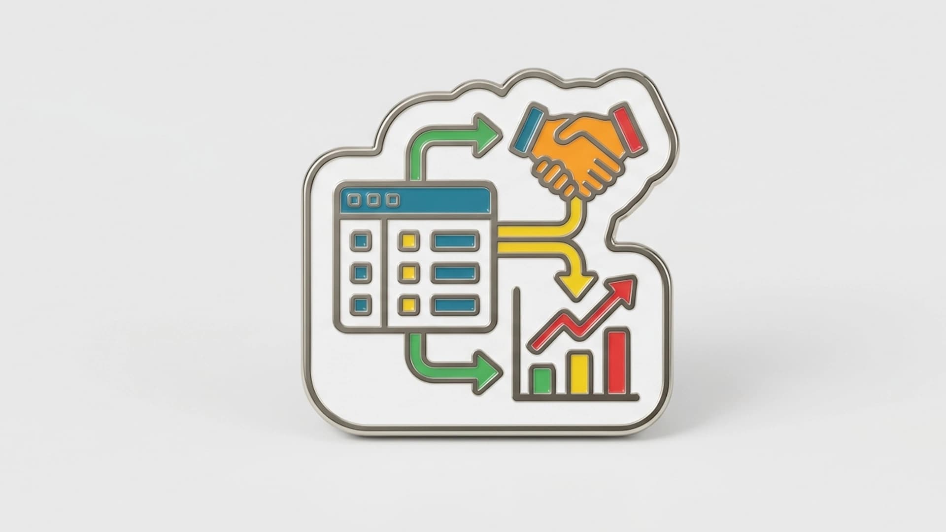 A Notion CRM workspace with linked databases for contacts, deals, and activities