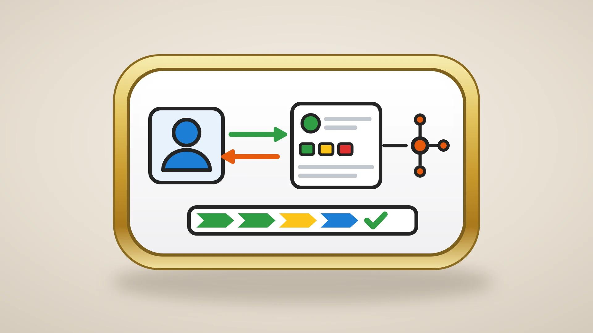A solopreneur's laptop showing a Notion contact database beside a HubSpot pipeline