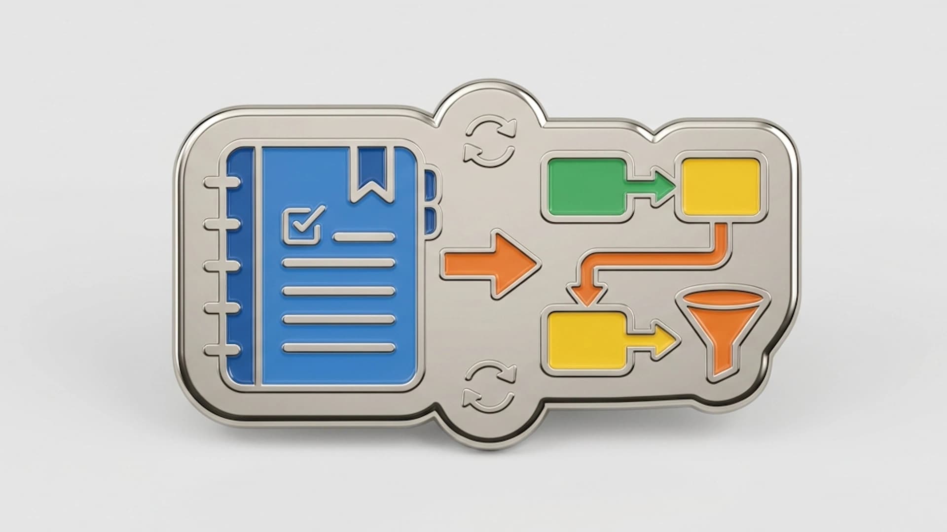 A diagram showing six Notion to HubSpot workflow patterns connected across sales stages