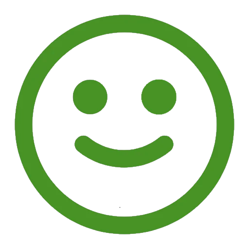 Simple face with a happy expression